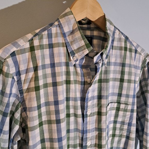 J. Crew Men's Medium Slim Flex Washed Long Sleeve Button Down Shirt Style #AL090 - Picture 4 of 13